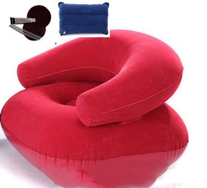 Lazy inflatable sofa flocking sofa